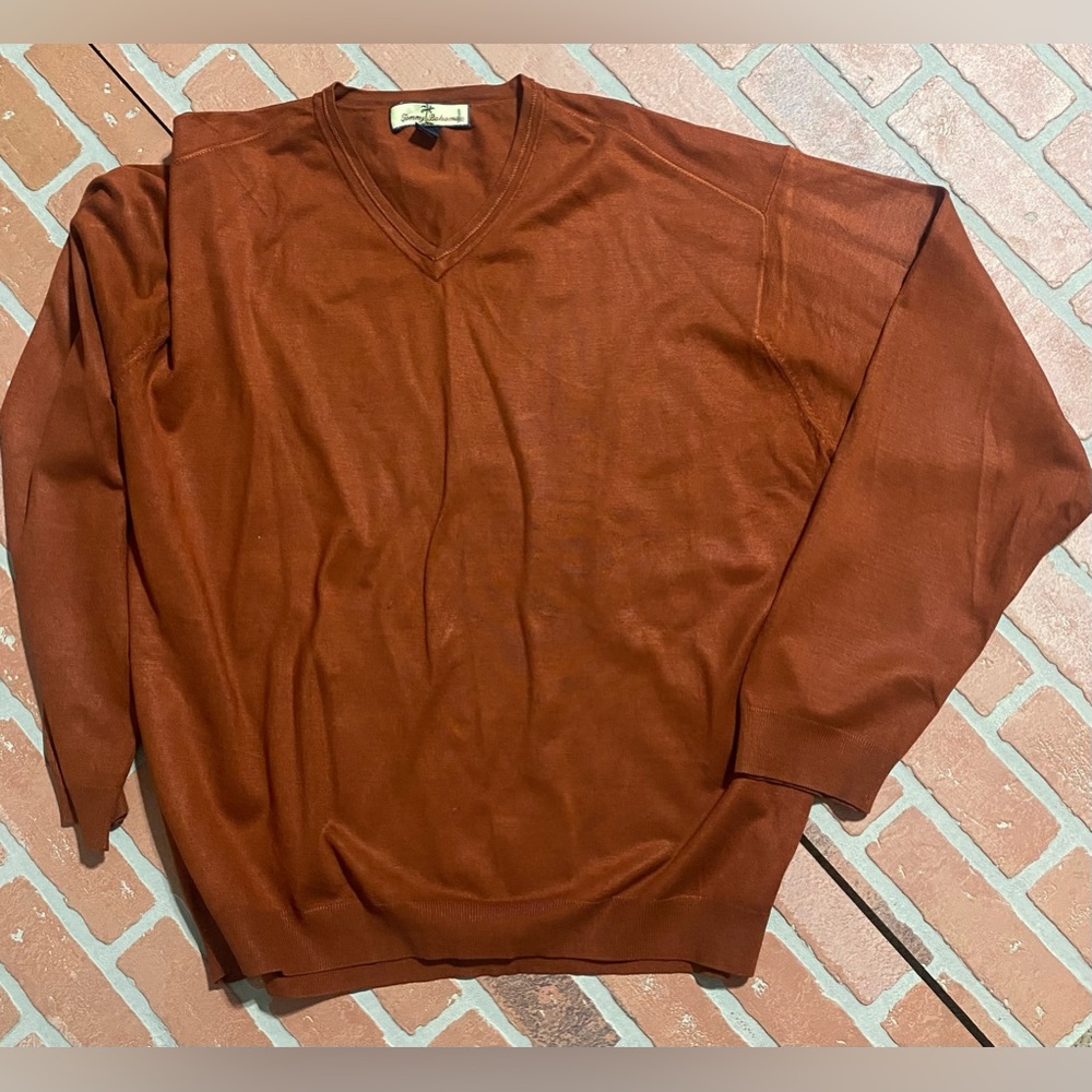 Tommy Bahama extra large rust long sleeve sweater